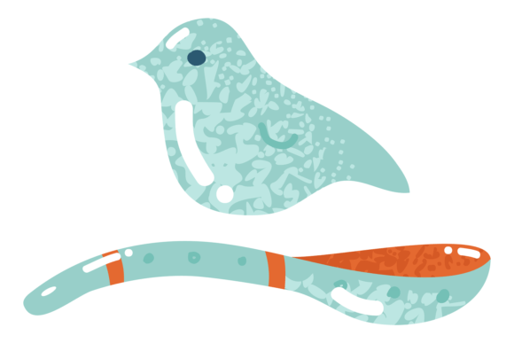 Ceramic Spoon and Bird. Traditional Rust: A Practical Guide to Evaluating This Decorative Style