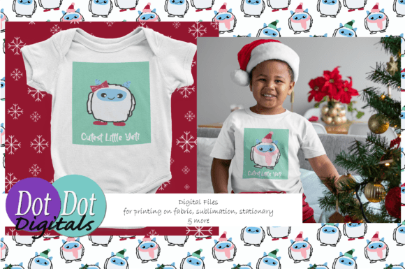 Cutest Little Yeti with Bow and Scarf: Elevating Festive Digital Assets for Modern Creators