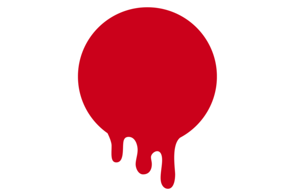 Dripping Red Paint Circle. Blank Decorat: A Versatile Asset for Bold Visual Storytelling