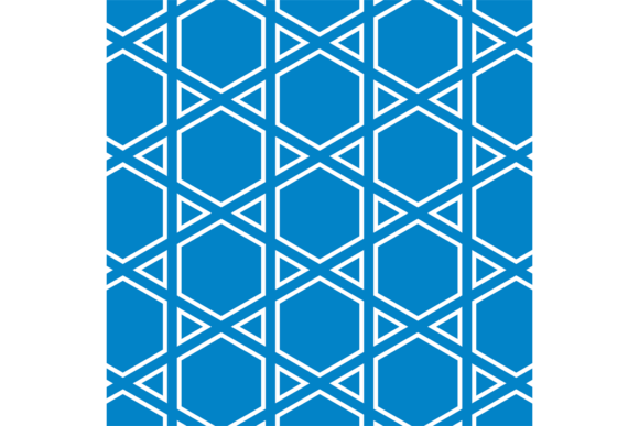 Eastern Star Ornament in Thin Line Style