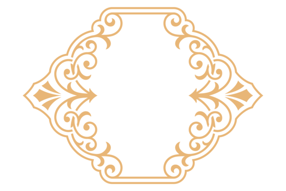 Golden Vintage Monogram Frame: Elevating Design with Timeless Elegance