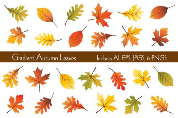 Gradient Autumn Leaves