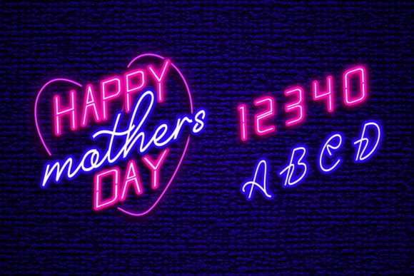Happy Mothers Day Number Neon Sign Font: A Comprehensive Evaluation for Custom Designs