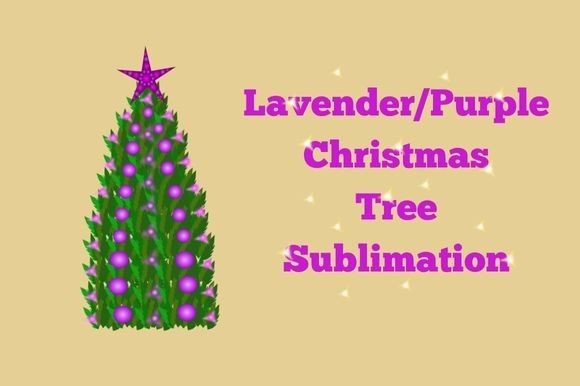 Lavender Purple Christmas Tree Sublima: Elevating Holiday Decor with Unique Design
