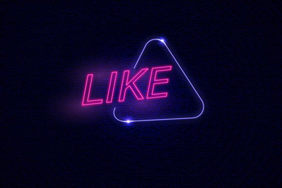 Like Lettering Neon Sign Font