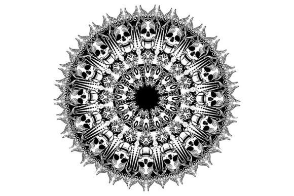 Mandala with Skulls Design Guide