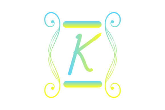 Monogram K: Modern Decorative Illustration for Your Brand