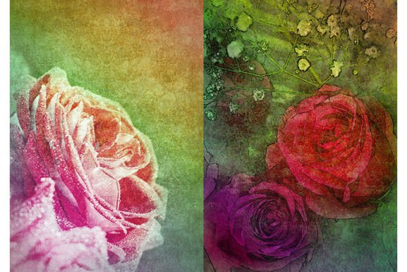 Red Roses Bouquet Grunge Card: A Timeless Touch for Modern Celebrations