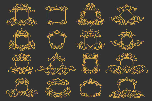 Royal Monogram Frame for Elegant Designs