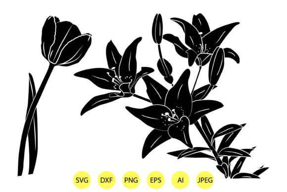 Silhouette of Lily Flowers Vector: A Comprehensive Evaluation