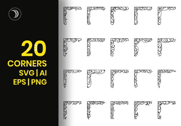 Vintage Corner Frame SVG Design: Elevating Digital and Print Projects with Timeless Elegance