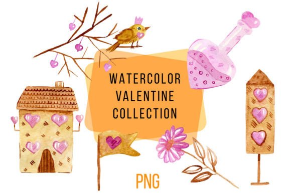 Watercolor Valentine Collection