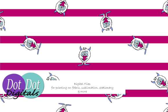 Yeti Heart Pink Stripe Seamless: A Versatile Digital Asset for Creative Projects
